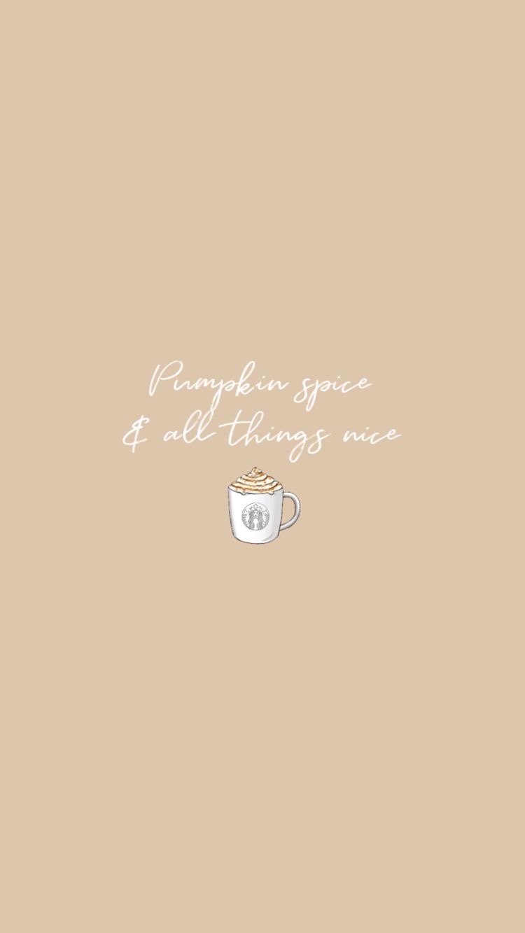 pumpkin spice fall wallpaper